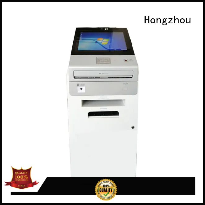 Hongzhou best touch screen information kiosk with camera in airport