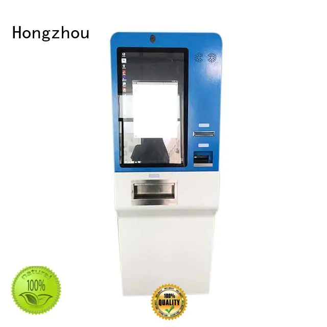 27 inch touch screen cash accept and dispenser payment kiosk with camera and thermal printer in shopping and hotel