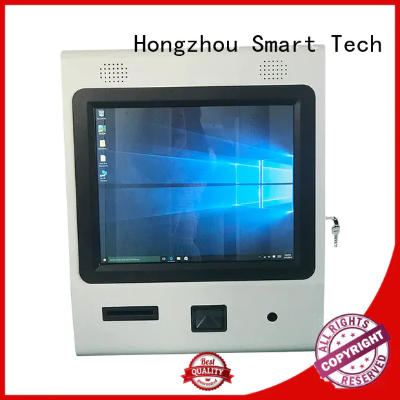 Hongzhou touch screen digital information kiosk with qr code scanning for sale