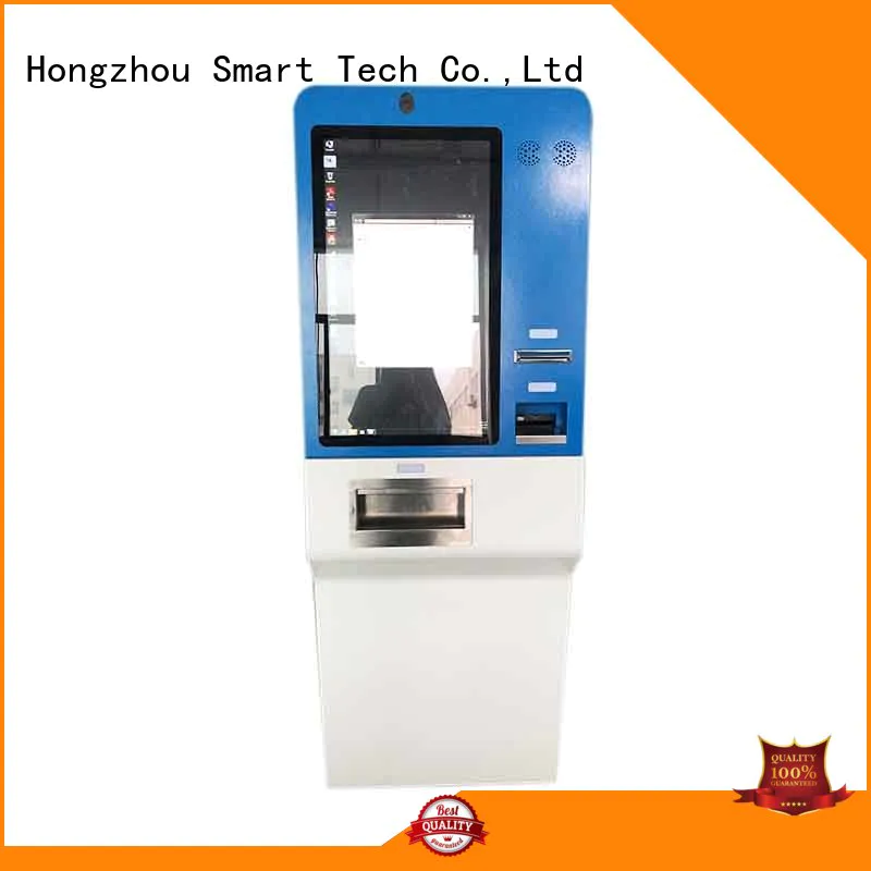 hd payment machine kiosk with laser printer in hotel