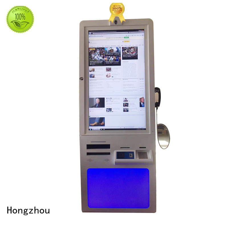 Hongzhou touch screen hospital kiosk key in hospital