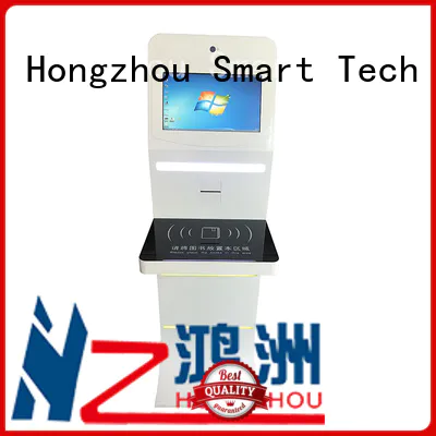 Hongzhou customized library information kiosk with id card reader in library